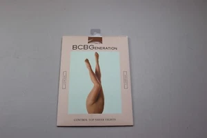 1x 2019 BCBGeneration Sheer Control Top Tights Pantyhose Nude SZ S Med Lg XL - Picture 1 of 7