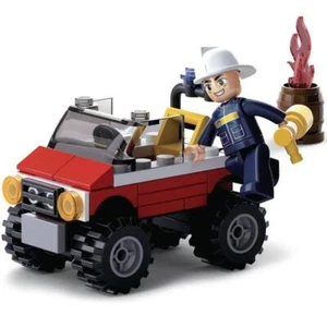Sluban Kids Fire Truck Jeep Fire Boat & More Building Blocks Set w/ Free Mat - Picture 1 of 8