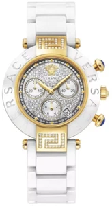 VERSACE Modell 95CCP11D01FSC01 REVE CERAMIC Chrono FULL DIAMOND DamenArmbanduhr - Bild 1 von 1