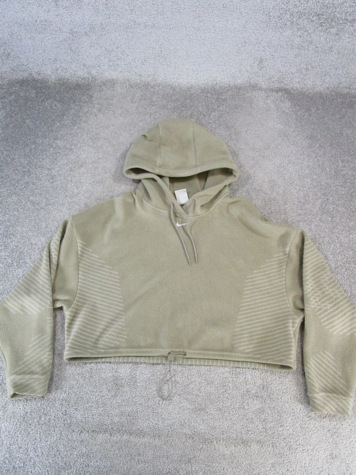 Толстовка с капюшоном женская Nike Pro средняя коричневая Therma-Fit Adv флисовая * - Изображение 1 из 4