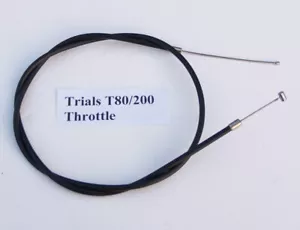 Venhill Gaszug mit Amal T80/200 Gasgriff auf Dellorto Vergaser Fantic - Bild 1 von 1