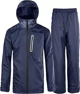 Traje de lluvia unisex para hombre y mujer, impermeable, ligero y con capucha - Picture 1 of 12