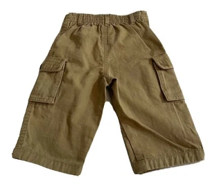 Ralph Lauren Kid's Boy Short Bermuda Khaki Zip 100%Cotton Size 6 M - Picture 1 of 8