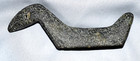 Authentic Fine Large Bar Birdstone Made From Rare Blue Hue Pyroxene Serpentine