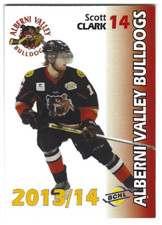 2013-14 Alberni Valley Bulldogs (BCHL) Scott Clark