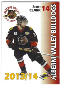 2013-14 Alberni Valley Bulldogs (BCHL) Scott Clark