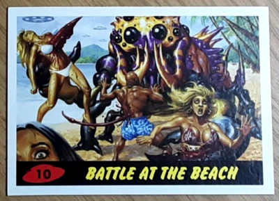 2013 Mars Attacks Invasion Heritage Card 10 BATTLE AT THE BEACH. - Image 1 of 3
