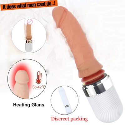 Rechargeable-Thrusting-Dildo-Heated-Multispeed-G Spot-Vibrator Women Sex Machine - Image 1 of 4