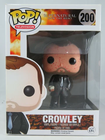 Television Funko Pop - Crowley (Bloody Metallic) - Supernatural - No. 200 Cover