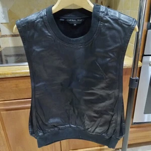 Tannery West Vintage 80s Herren weiches Leder ärmellose Weste - Bild 1 von 7