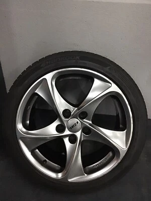 4xAlufelgen von Rial mit Hankook Winterreifen 215/45 R17 - Bild 1 von 4