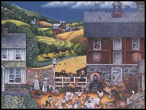 Greeting Card - Cow Donkey Horse Lamb - Bill Bell - Thinking Of You 0911 - Picture 1 of 2