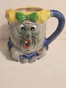 Kreiss Psycho Ceramics Dirty Looking Woman Girl Mug Cup Vintage 1960 - Picture 1 of 7
