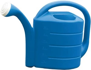 Novelty Deluxe Plastic Garden Watering Can, Bright Blue, 2 Gallons - Picture 1 of 3