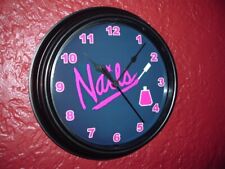 Nails Beauty Salon Manicurist Advertising Clock Sign