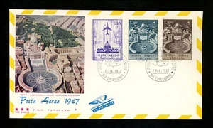 Postal History Vatican City FDC #C47-C52 SET OF 2 Radio St. Peters square 1967 - Picture 1 of 4