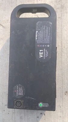  BLACK VE1 LITHIUM-ION BATTERY Rechargeable 46.8v For E-Bike Scooters - Image 1 of 4