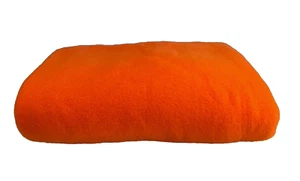 Orange Fleece 1.5 Yards 62" Width Very Soft Medium Weight - Picture 1 of 3
