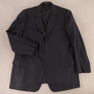 Ermenegildo Zegna Jacket XL Blue Nailshead Birdseye 100% Wool Blazer Italy 48R - Picture 1 of 17
