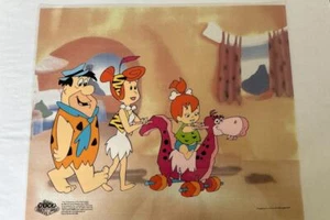 The Flintstones "Pushing Pebbles" Hanna Barbara animation sericel Serigraph cel - Picture 1 of 1