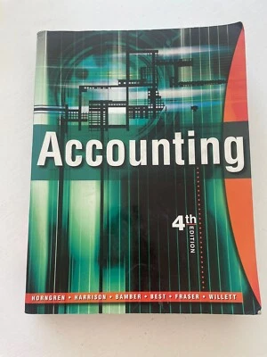 Accounting 4th Edition - Image 1 of 2