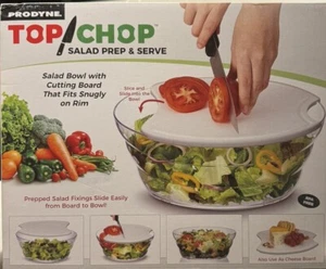 Prodyne Top Chop Salad Prep and Serve Set, 1 Clear - Picture 1 of 1
