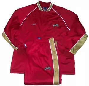 DE COLECCIÓN AUTÉNTICO CLEVELAND CAVALIERS LEBRON NOVATO AÑO CALENTAMIENTO TRAJE CHAQUETA/CON PANTALONES - Imagen 1 de 6