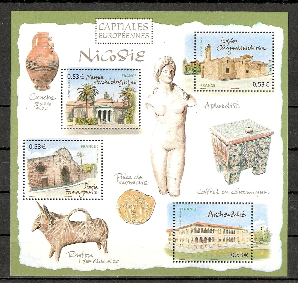 FRANCE 2006 - Miniature Sheet n° 101 MNH ** European Capitals NICOSIA (Cyprus) - Image 1 of 1