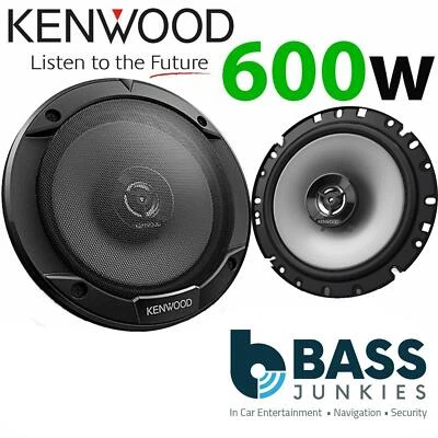 Kenwood KFC-S1766 17cm 6.5" inch 600 Watts 2 Way Car Van Door Coaxial Speakers - Image 1 of 4