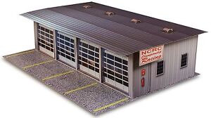 1:48 O Gauge Scale 4 Stall Pit Garage Photo Real Scale Model Building Kit Sets