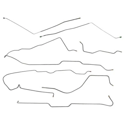 Fits 1976-1977 JEEP CJ7 Power Booster Disc Brake Line Set Quadra Track Axle OE - Image 1 of 4