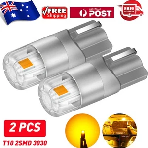 AUXITO T10 W5W LED 6500K Light Amber Globes Bulbs Bright Waterproof LED Light 2X - Picture 1 of 11