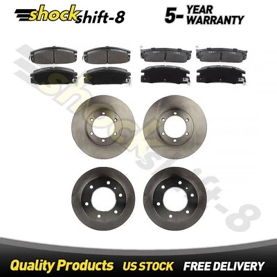 Front Rear Disc Rotors Brake Pads for Isuzu Trooper 2.6L 1988 1989 1990 1991 - Imagem 1 de 4