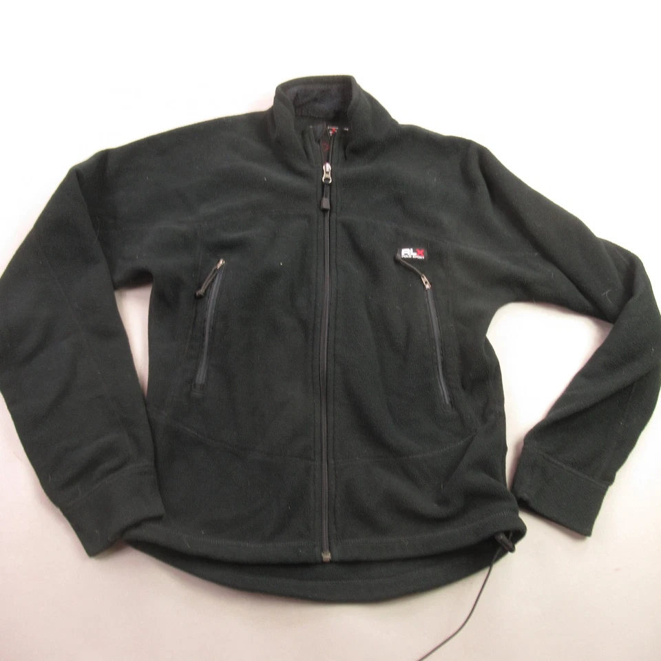 Chaqueta Polo Sport RLX Mujer Pequeña Manga Larga Cremallera Completa Exterior Negra Foto 1 de 4