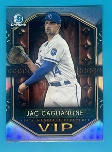 Bowman 2025 cromo refractor VIP inserto VIP-11 Jac Caglianone Royals - Imagen 1 de 2