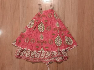 jelly the pug pink and white floral pattern dress sleeveless size 5 summer EUC - Picture 1 of 5