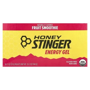 Energy Gel, Fruit Smoothie, 24 Packets, 1.1 oz (31 g) Each - Picture 1 of 3