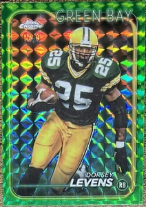 2024 Topps cromo Dorsey Levens refractor geométrico verde #45/99 Packers #78 - Imagen 1 de 2