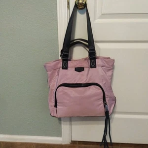 Aimee Kestenberg Lighten Up Tote Purse Handbag Nylon and Leather Blush Pink - Picture 1 of 15