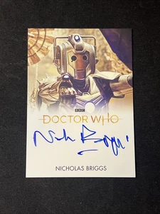 Autógrafo de Doctor Who Series 11 y 12 2022 Nicholas Briggs como Voz de Cybermen - Imagen 1 de 2