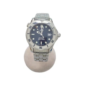 Omega Seamaster Diver 300M Qz Ss 35Mm Analog Stainless Steel Blu Slv y1_0707 - Picture 1 of 6