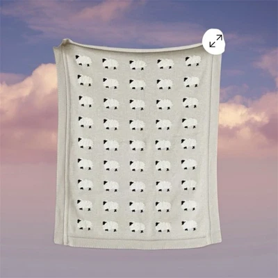 Manta bebé Mud Pie 100 % algodón 30X36. Manta de bebé suave y pesada Foto 1 de 2