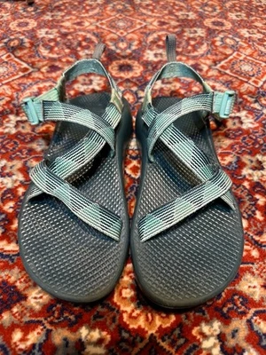 Sandalias clásicas Chaco Youth Unisex Z1 jaspeado pino verde azulado aguamarina - talla 6Y/7,5W Foto 1 de 4