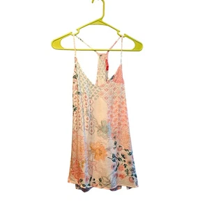 Josie Natori floral tank top - Picture 1 of 4