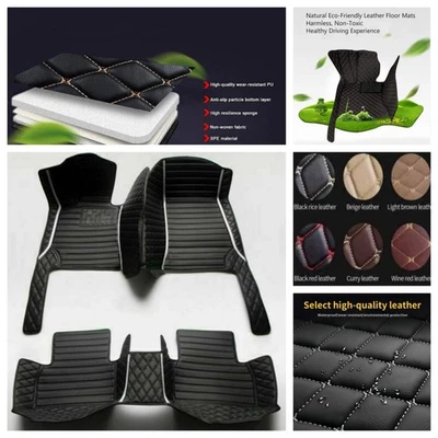 For Cadillac CTS sedan Car Floor Mats Carpets Cargo Liners Custom All Weather Foto 1 de 4