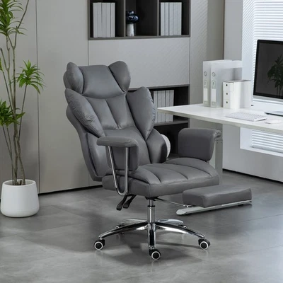 HOMCOM Bürostuhl mit Liegefunktion, ergonomisch Schreibtischstuhl, Drehstuhl - Bild 1 von 4