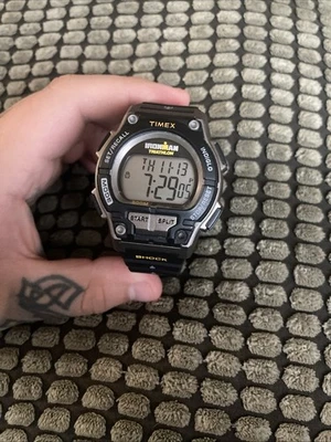 Timex Hombre T5K195 Ironman Endure 30 Shock Talla Completa Negro/Amarillo Foto 1 de 4