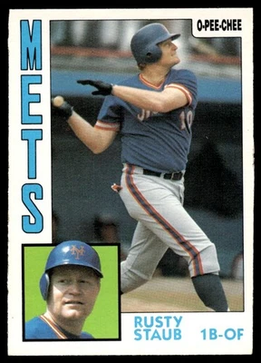 1984 O-Pee-Chee Rusty Staub New York Mets #224 - Image 1 of 2