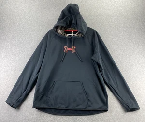 Under Armour XXL Black Storm1 Camo Hood Loose Fit Pullover Hoodie Sweatshirt - Picture 1 of 10