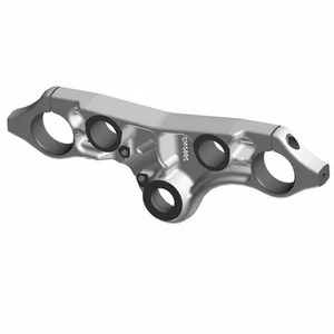Polaris Triple Upper Clamp, Flat Black, Genuine OEM Part 5140886-463, Qty 1 - Picture 1 of 2
